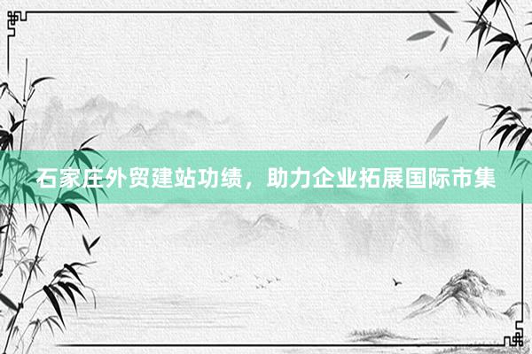 石家庄外贸建站功绩，助力企业拓展国际市集